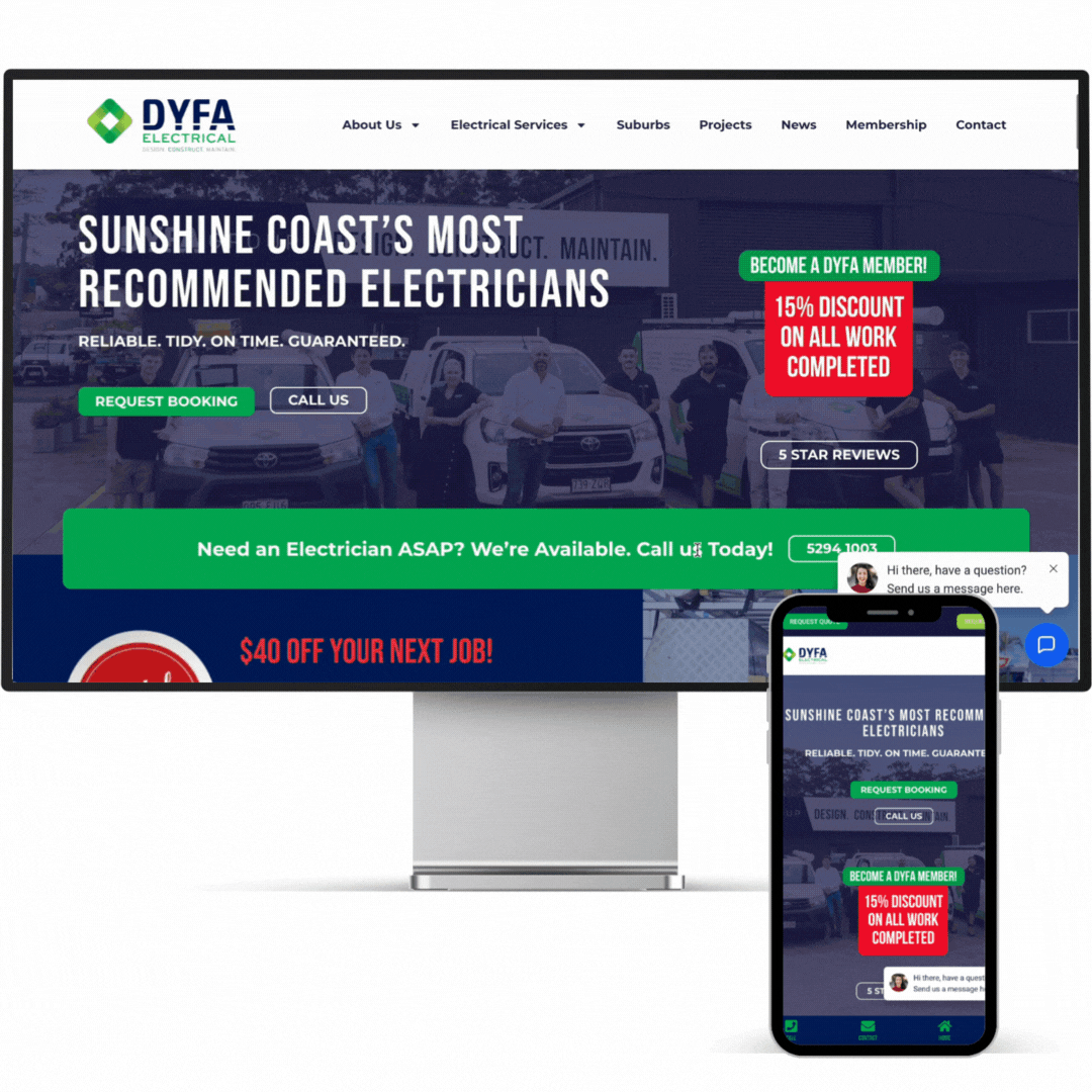PIXEL CO website landing page tiles 1 - Dyfa Electrical
